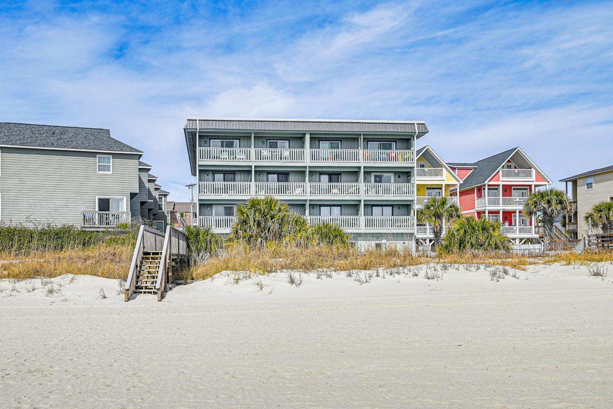 On-The-Beach Escape Oceanfront In Surfside! Myrtle Beach Exterior photo