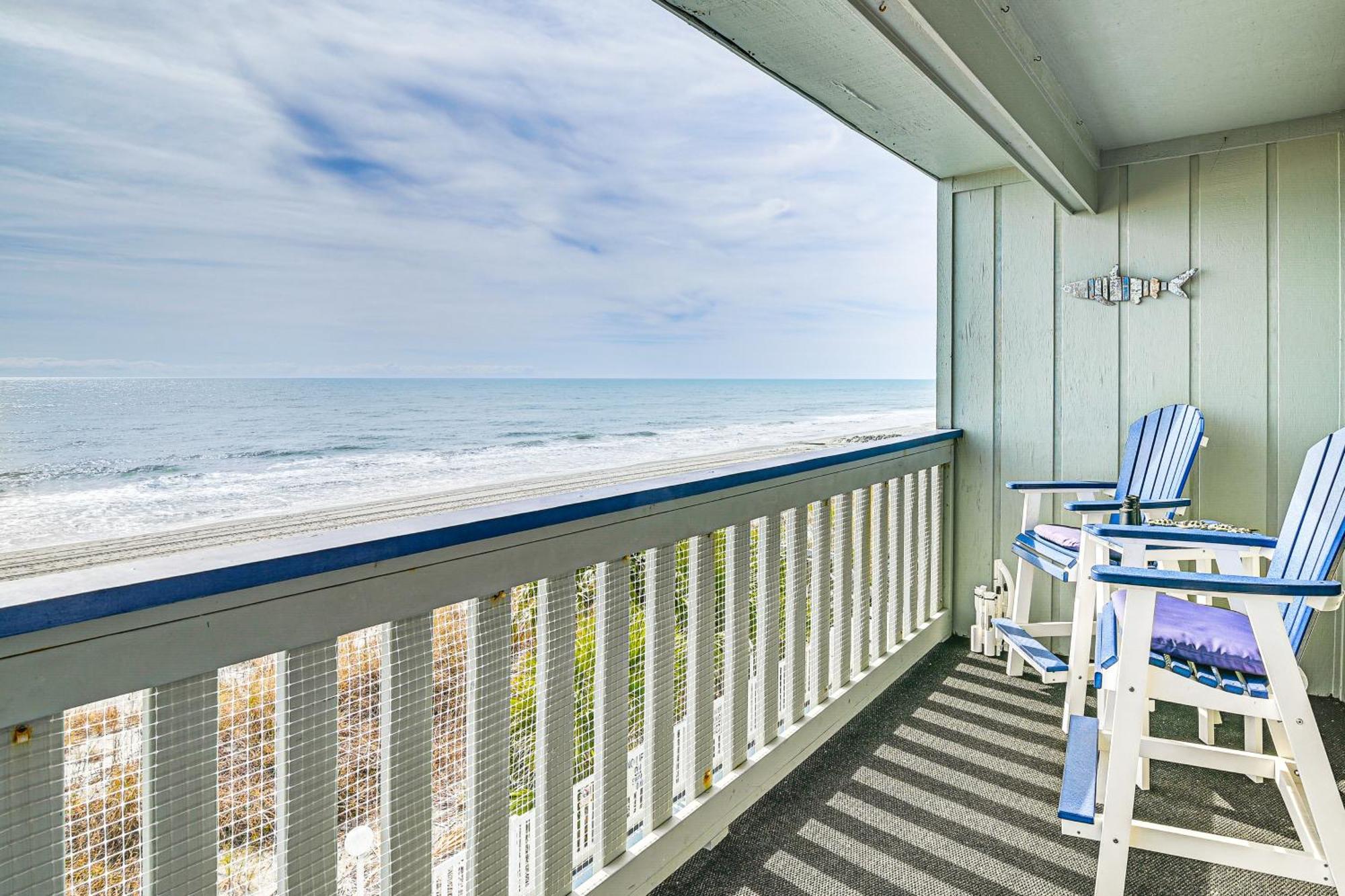 On-The-Beach Escape Oceanfront In Surfside! Myrtle Beach Exterior photo