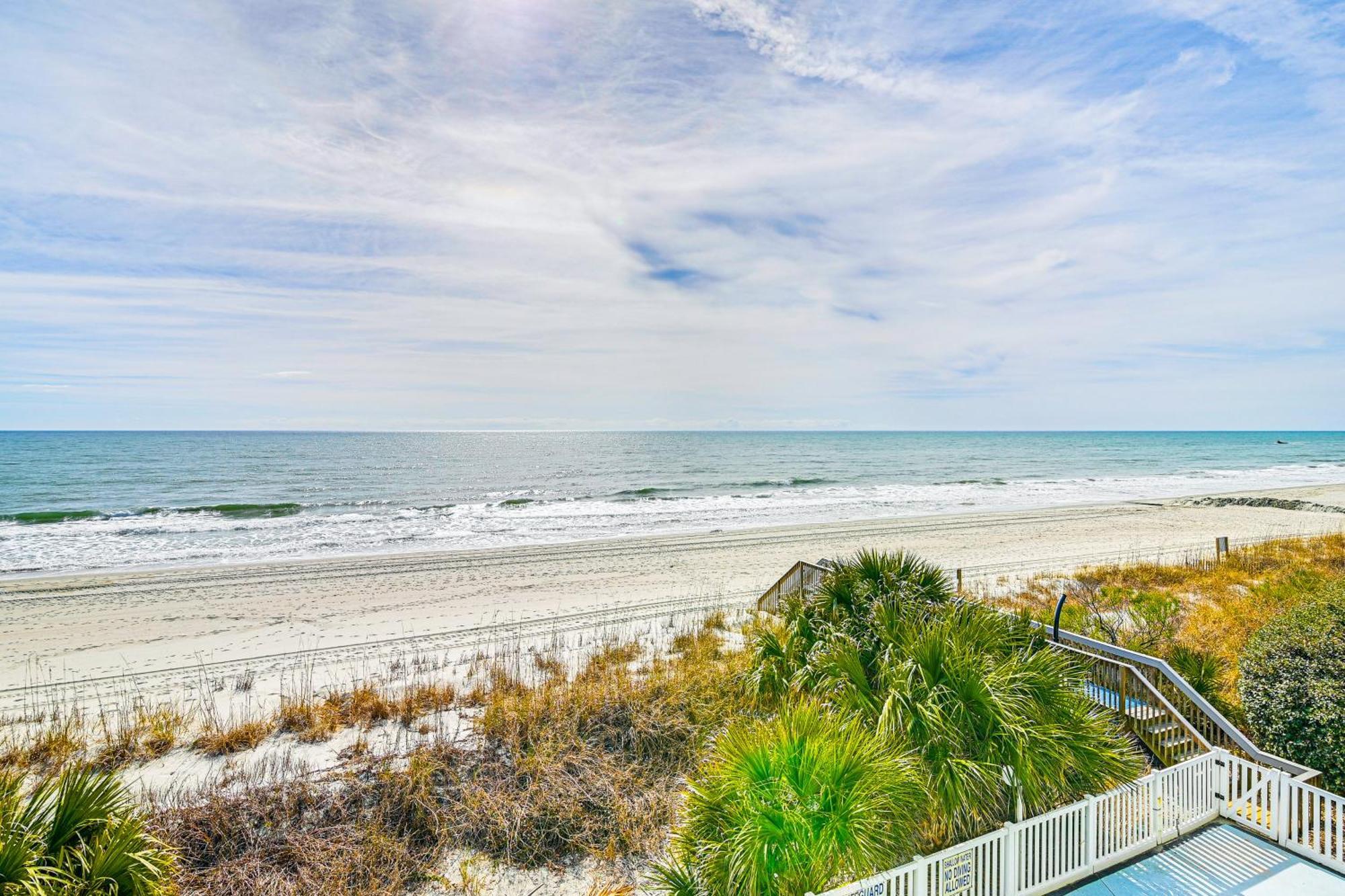 On-The-Beach Escape Oceanfront In Surfside! Myrtle Beach Exterior photo
